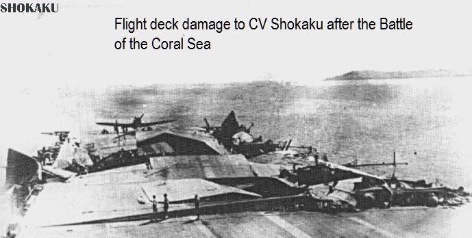 Aircraft could not take off or land from the Shokaku. The flight deck was totally smashed. Shokaku had to go back to Japan to get it repaired. Shokaku's CAG (Carrier Air Group - the airplanes) sat in Japan waiting for Shokaku to get fixed. Meanwhile, Zuikaku sat at anchor nearby, waiting for new planes and rookie crews to fly them.